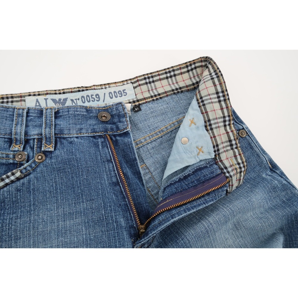Armani Jeans Mens 31 Straight Light Wash Denim Mid‎ Rise Stretch 31x33 - Picture 7 of 8
